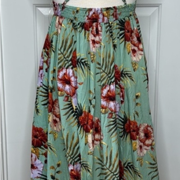 NEW Blush J Floral Maxi Dress with Tropical Print NWT - Picture 2 of 3